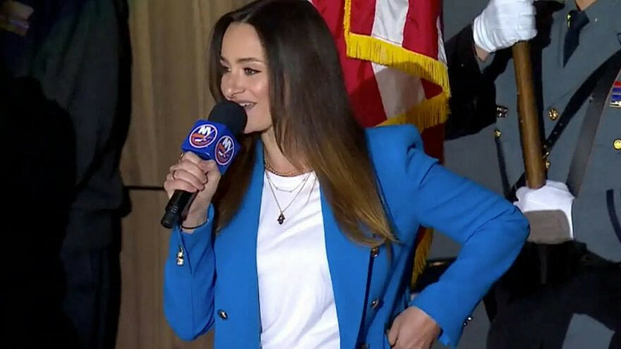 Die Israelin Nicole Raviv sang der Hymne der Vereinigten Arabischen Emirate in Dubai