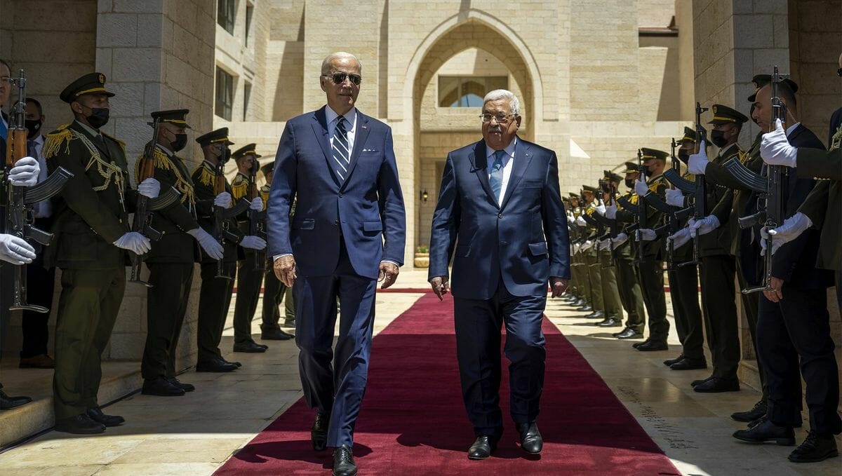 US-Präsident Biden zu Gast bei Mahmud Abbas in Bethlehem
