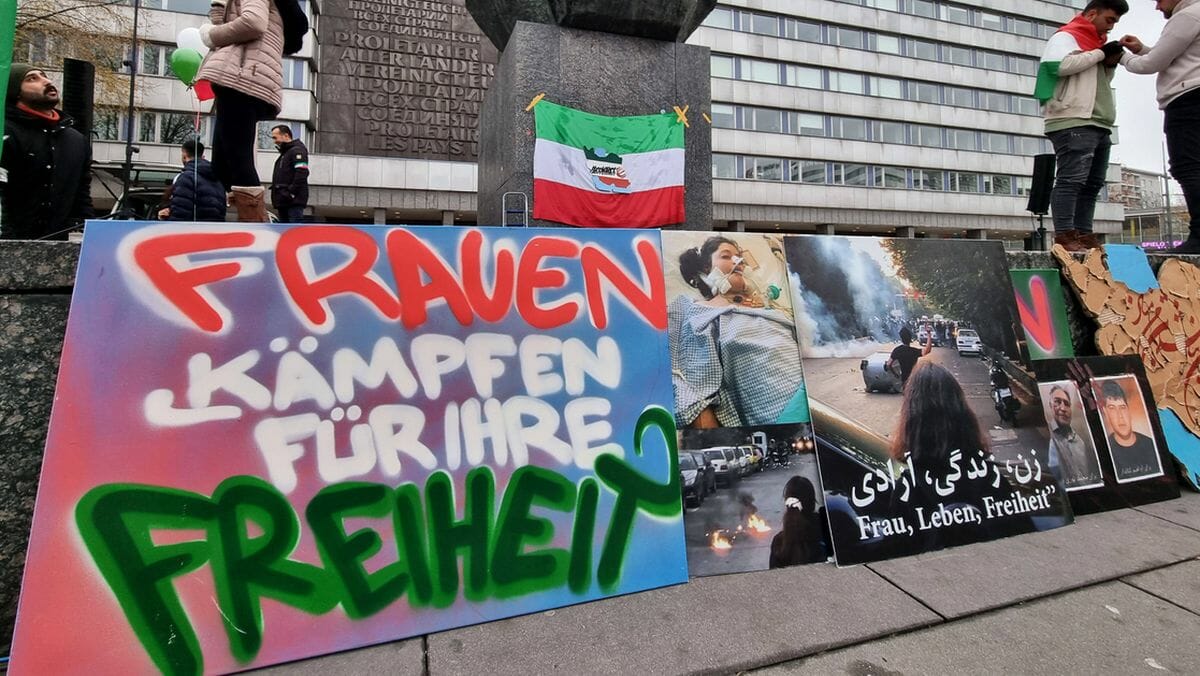 Solidaritätsdemonstration mit den Protesten im Iran