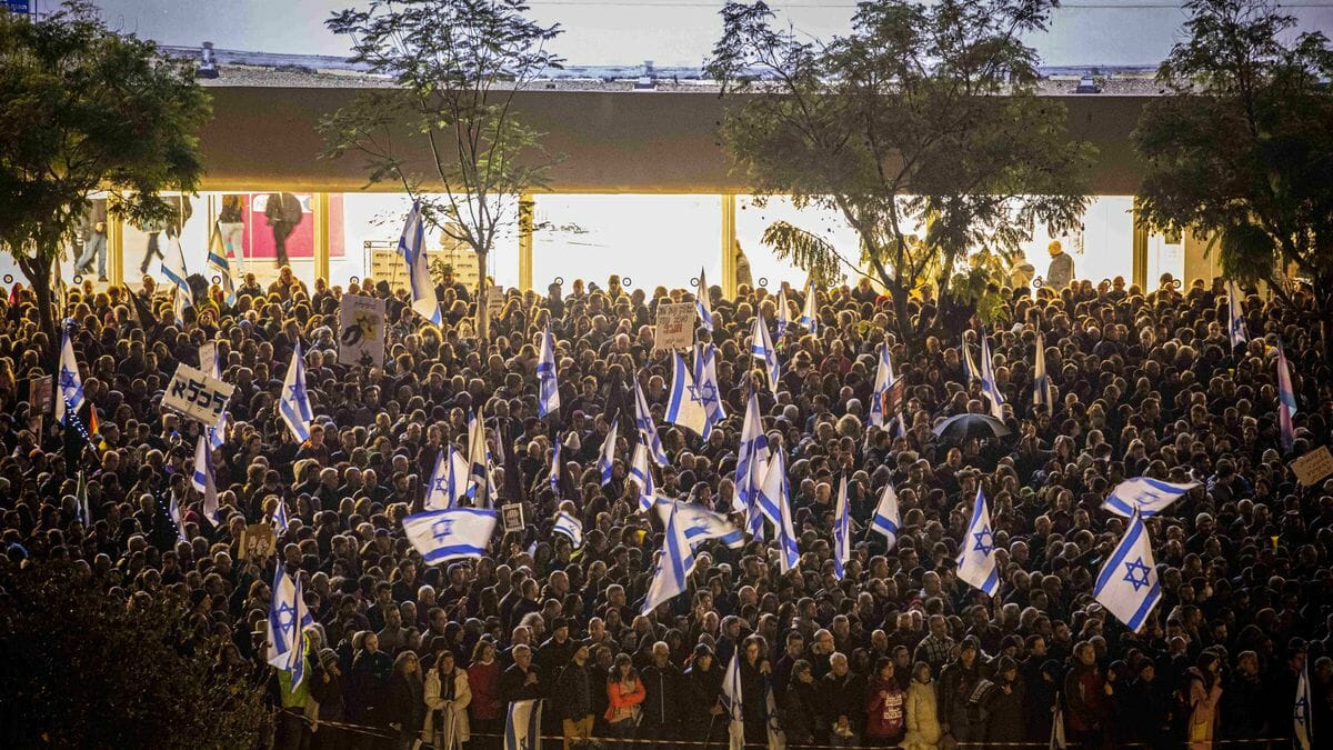 Demonstration in Tel Aviv gegen die geplante Justizreform der Regierung Netanjahu