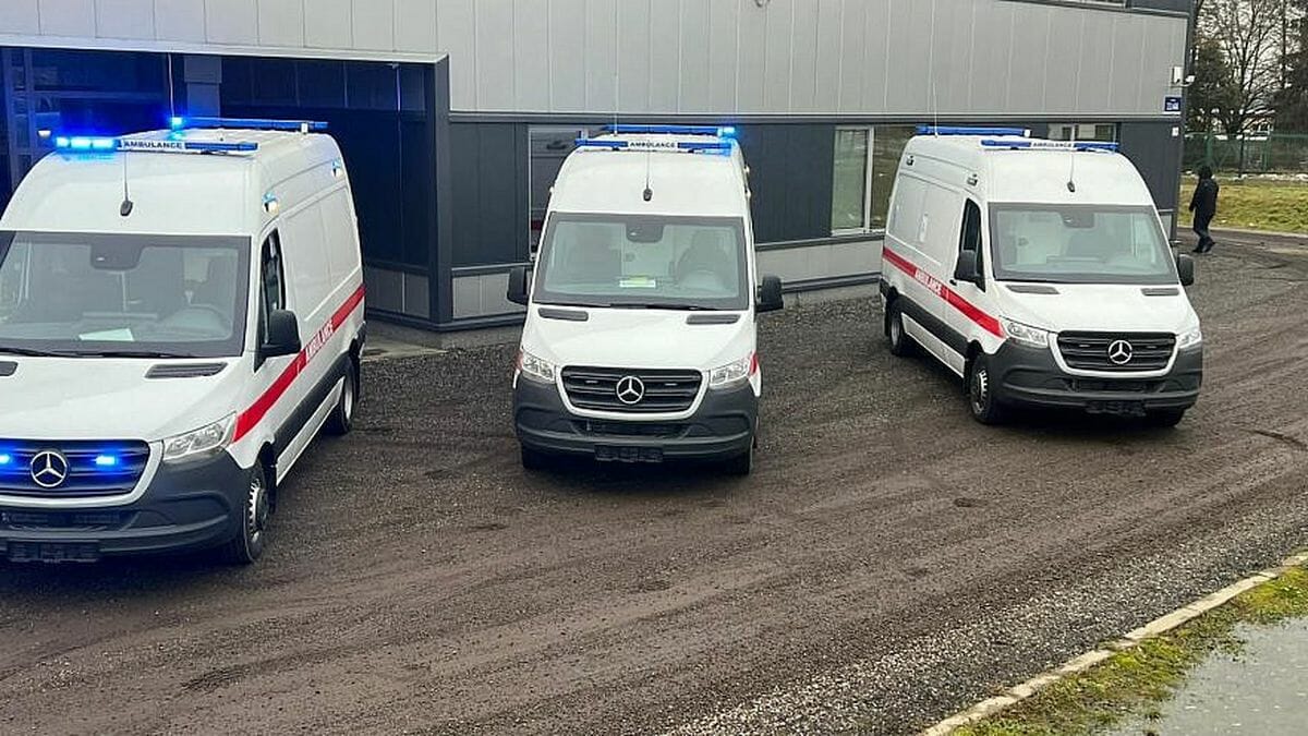 Israel schickt drei kugelsichere Krankenwägen in die Ukraine