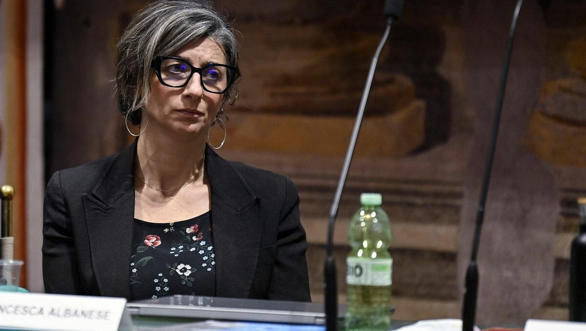 Die Sonderberichterstatterin der Vereinten Nationen für die palästinensischen Gebiete, Francesca Albanese