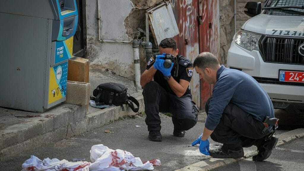 Ort des Terroranschlags eines 13-jährigen Jungen in Ostjerusalem