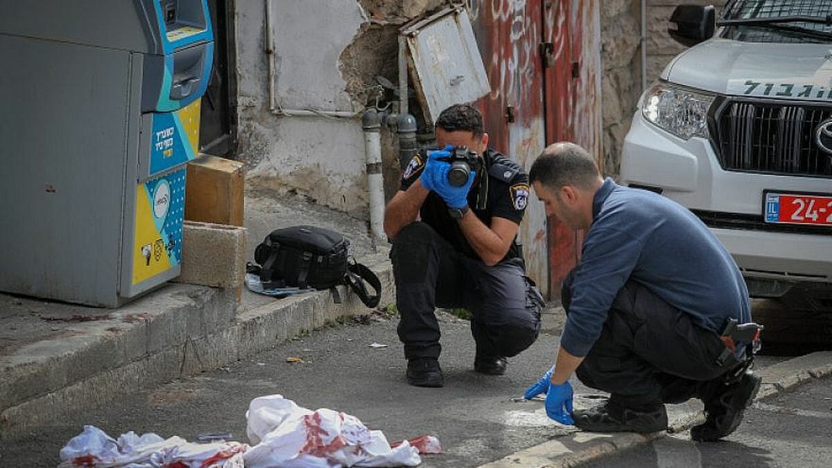 Ort des Terroranschlags eines 13-jährigen Jungen in Ostjerusalem