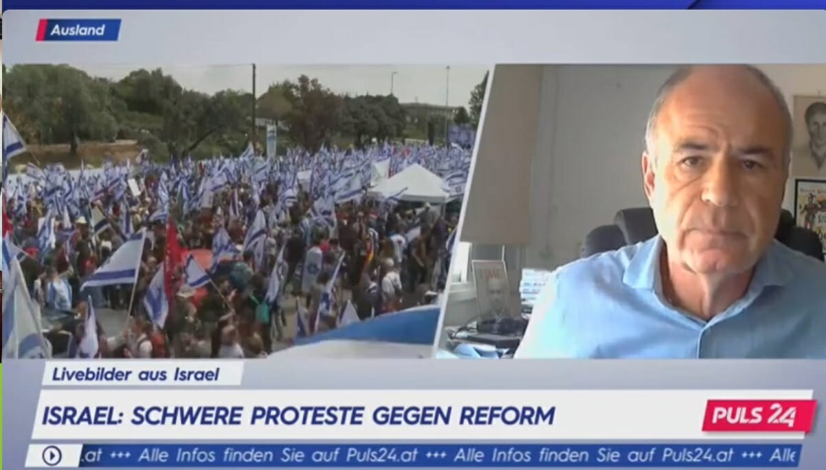 Ben Segenreich im Interview über die aktuelle Lage in Israel. (Quelle: Puls24)