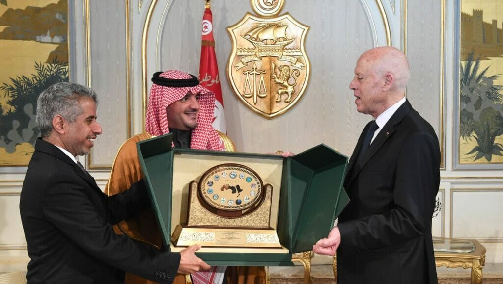 Tunesien Präsident Saied erhält Auszeichnung des Rats der arabischen Innenminister