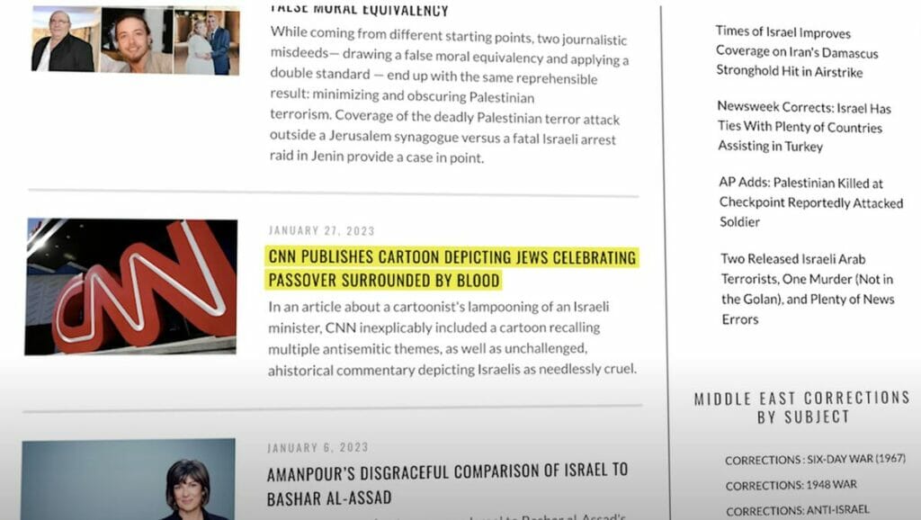 CNN veröffentlichte antisemitische Karikatur, die Ritualmordlegende aufgreift