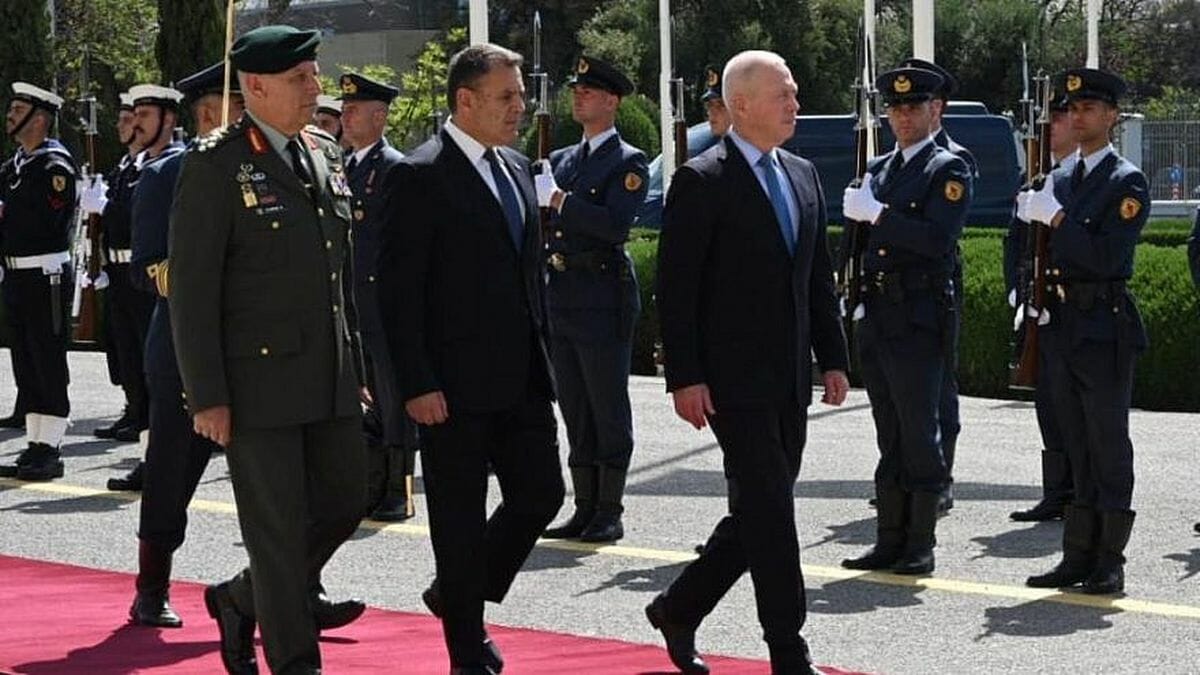 Staatsbesuch von Israels Verteidigungsminister Yoav Gallant in Athen