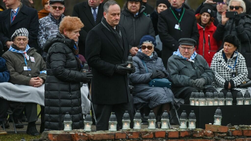 US-Antisemitismusbeauftragte Deborah Lipstadt bei den Feierlichkeiten zum Jahrestag der Befreiung von Auschwitz am 27. Januar 2023 (© Imago Images / NurPhoto)