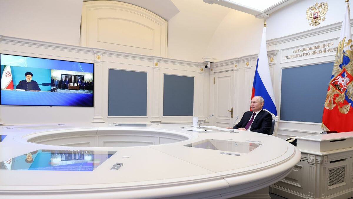 Zeremonie zum Ausbau der Eisenbahnlinien zwischen Russland und dem Iran