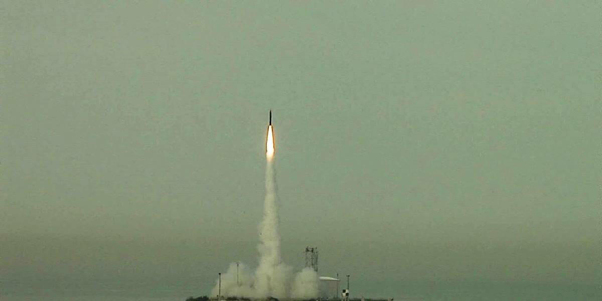 Eine Rakete des israelischen Arror-3-Abwehrsystems, das Deutschland anschaffen will. (© imago images/Xinhua)
