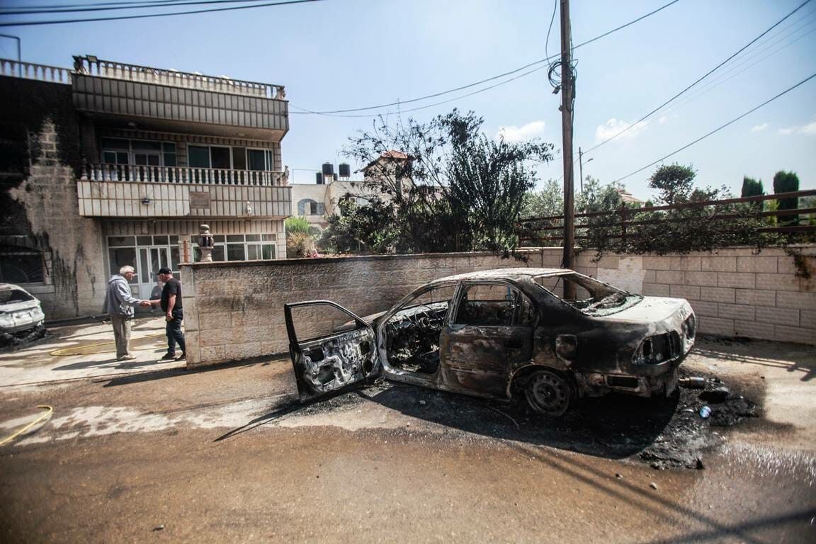 Turmus Ayya ist einer der Orte im Westjordanland, die vergangene Woche von israelischen Siedlern in Reaktion auf einen palästinensischen Terroranschlag attackiert wurden. (© imago images/Sipa USA)
