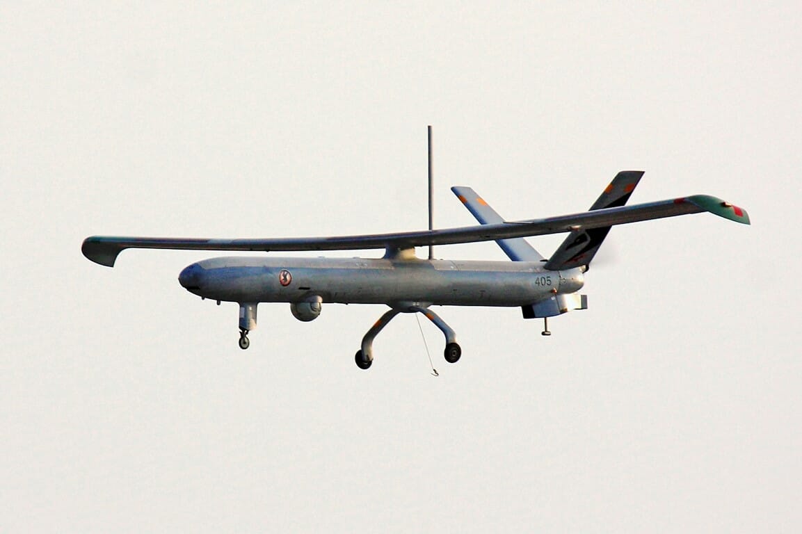 Beim Angriff auf drei Terroristen im Westjordanland wurde eine Drohne des Typs Hermes 450 eingesetzt. (© imago images/agestockfotos)