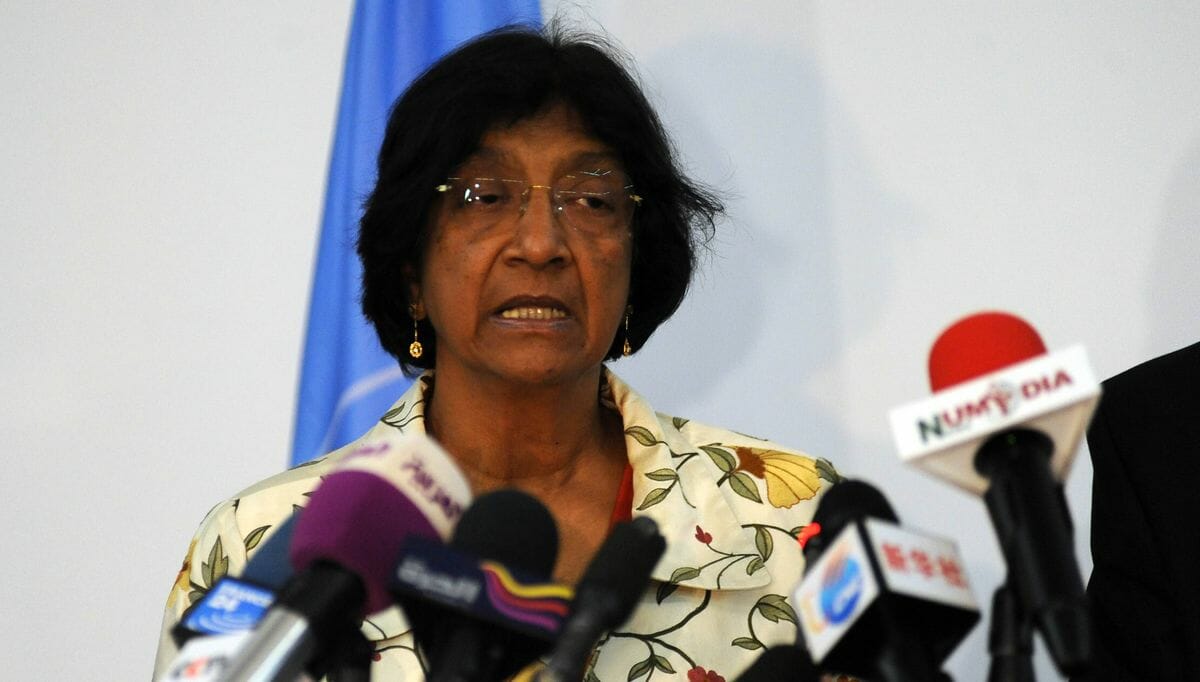 Die Vorsitzende der UNO-Kommission für Israel und die Palästinensergebiete, Navi Pillay