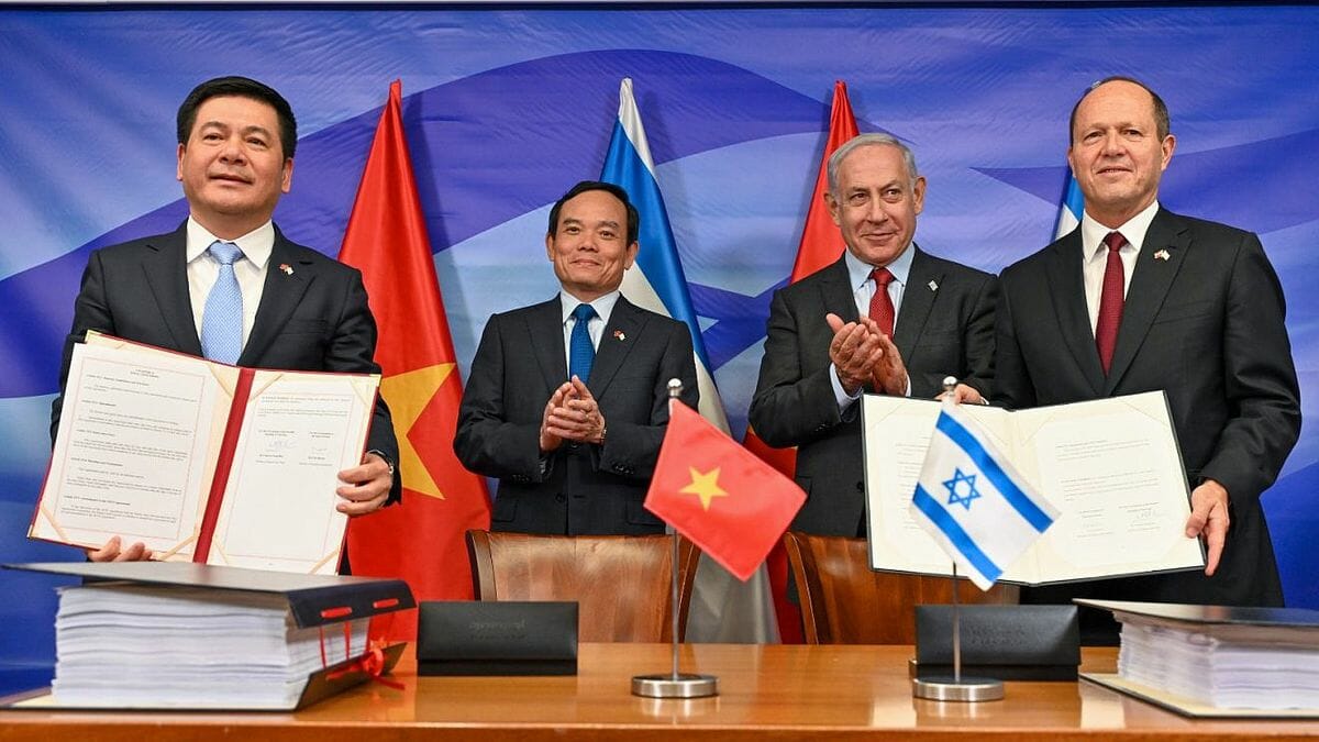 Unterzeichnung des Freihandelsabkommens zwischen Israel und Vietnam