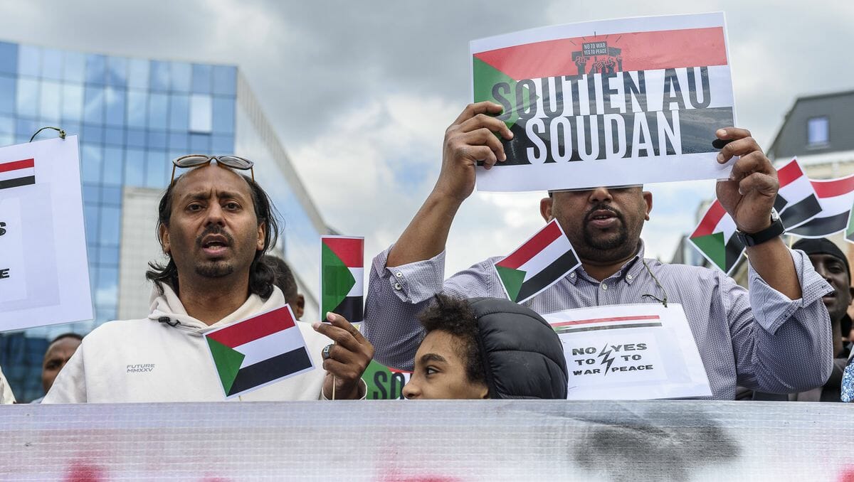 Demonstration gegen den Krieg im Sudan