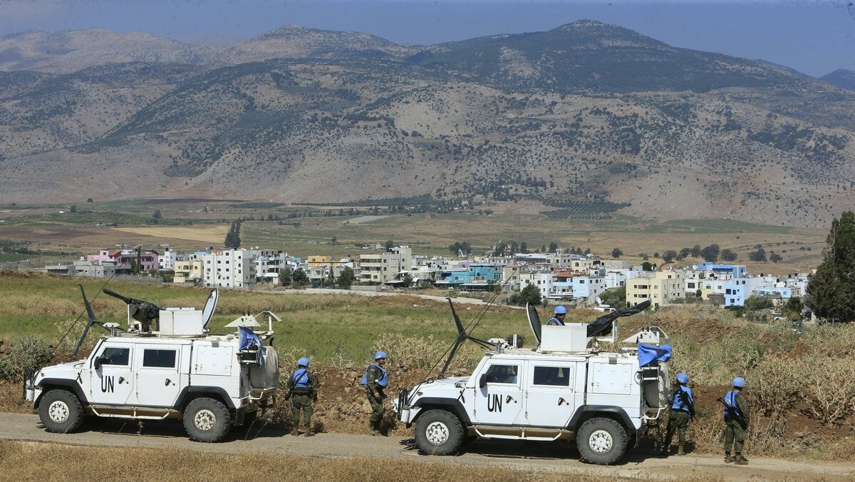 UNIFIL-Truppen an der Grenze zwischen dem Libanon und Israel