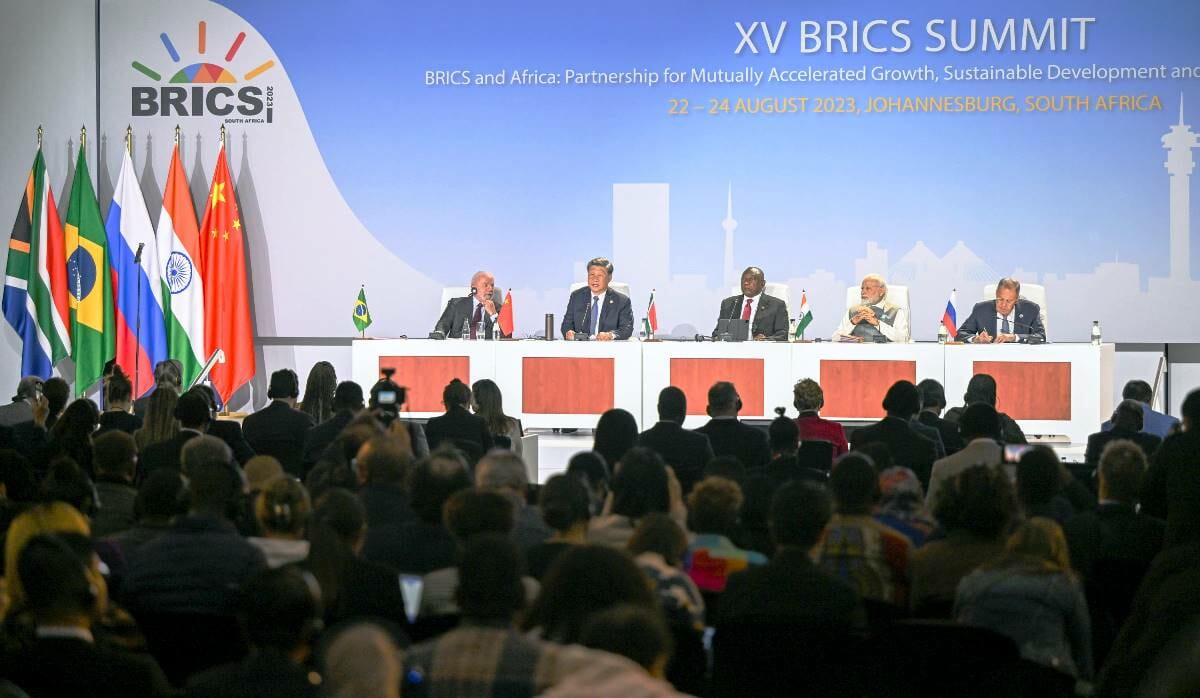 BRICS-Gipfel in Johanesburg. (© imago images/Xinhua)