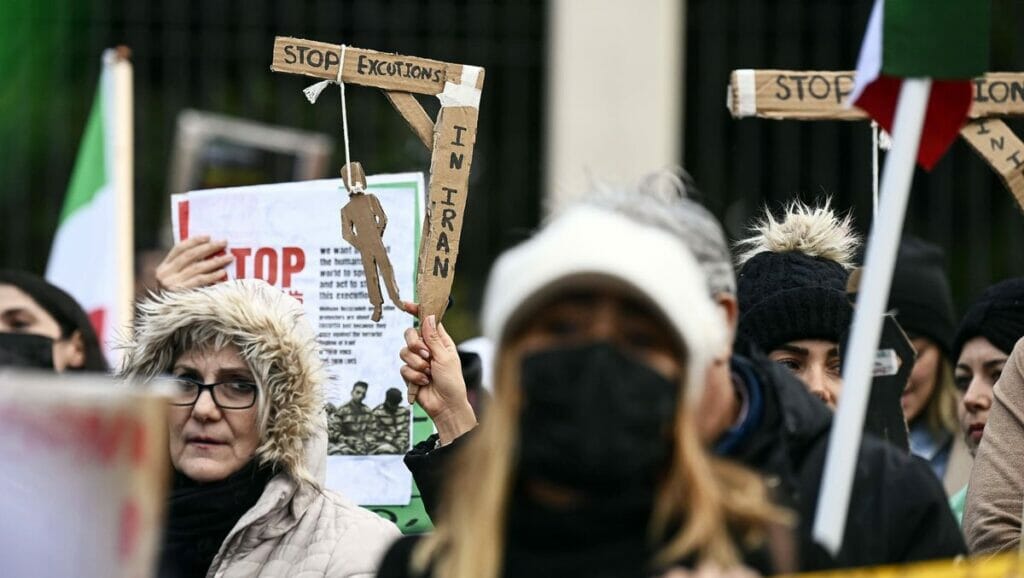 Demonstration gegen die Hinrichtungen im Iran