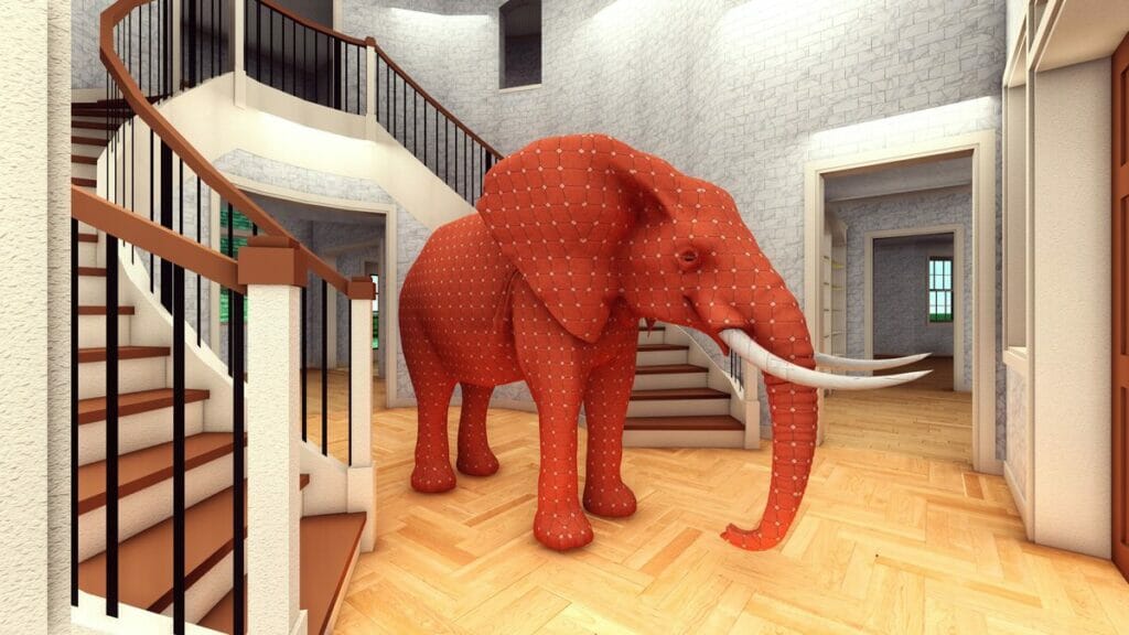 Ein Elefant im Wohnzimmer