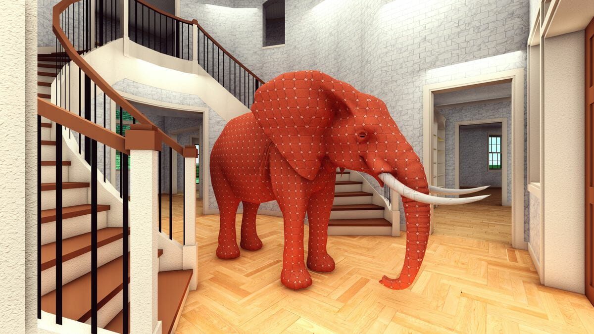 Ein Elefant im Wohnzimmer