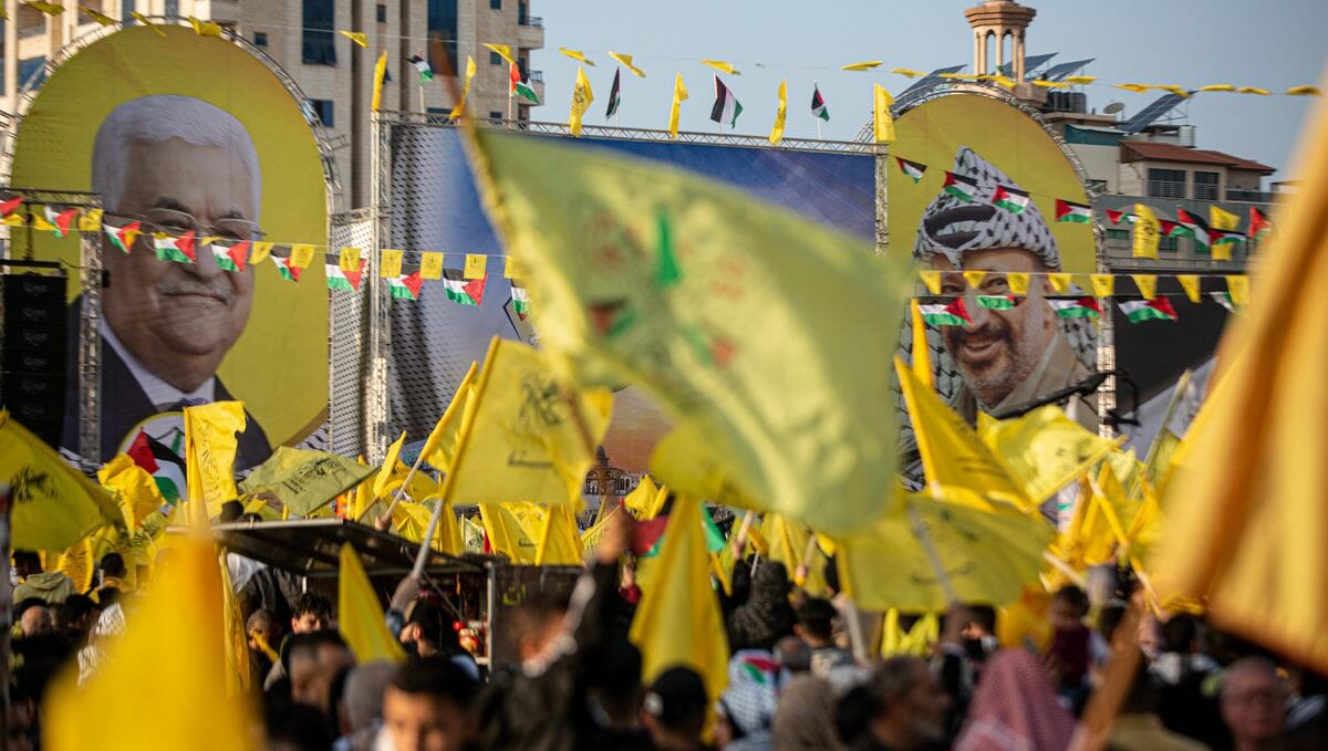 Aufmarsch der Fatah-Fraktion von PA-Präsident Mahmoud Abbas