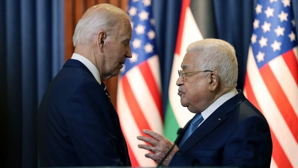 US-Präsident Joe Biden mit PA-Chef Mahmoud Abbas