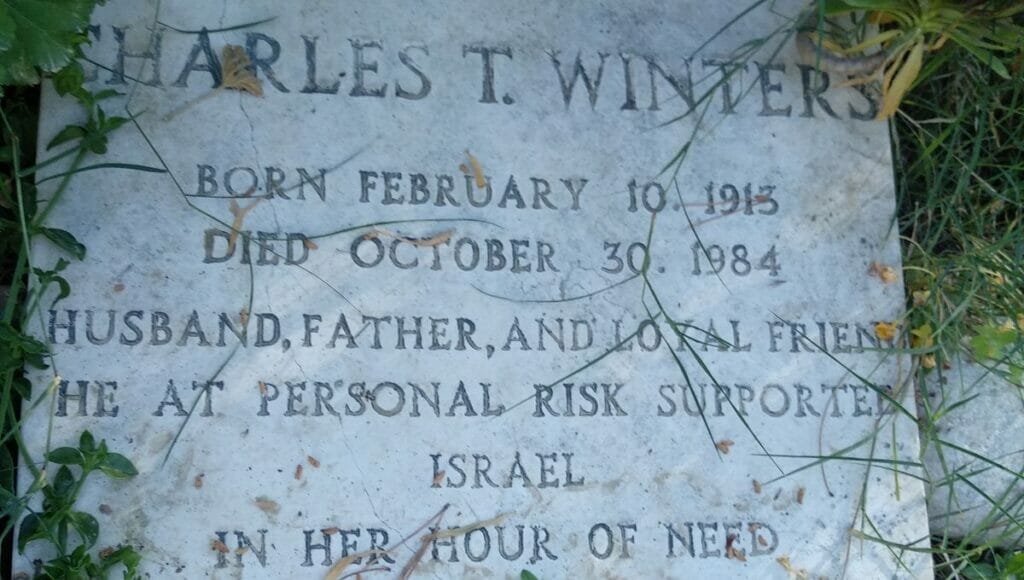 Treuer Unterstützer Israels: Charles Winters‘ Grab in Jerusalem
