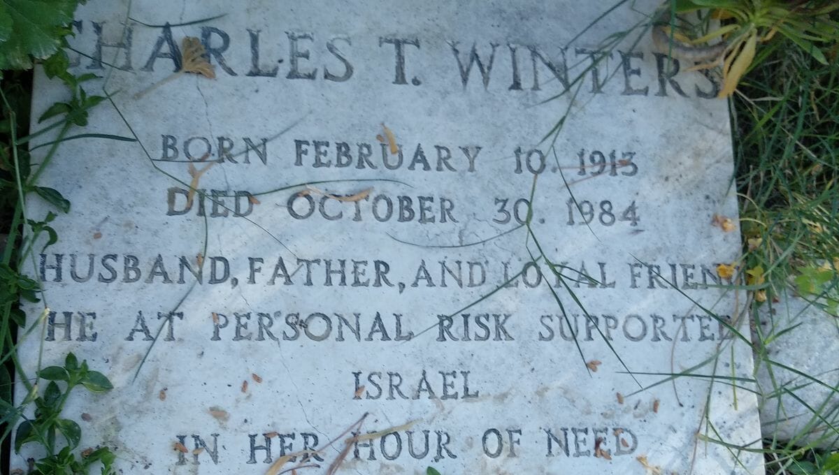 Treuer Unterstützer Israels: Charles Winters‘ Grab in Jerusalem