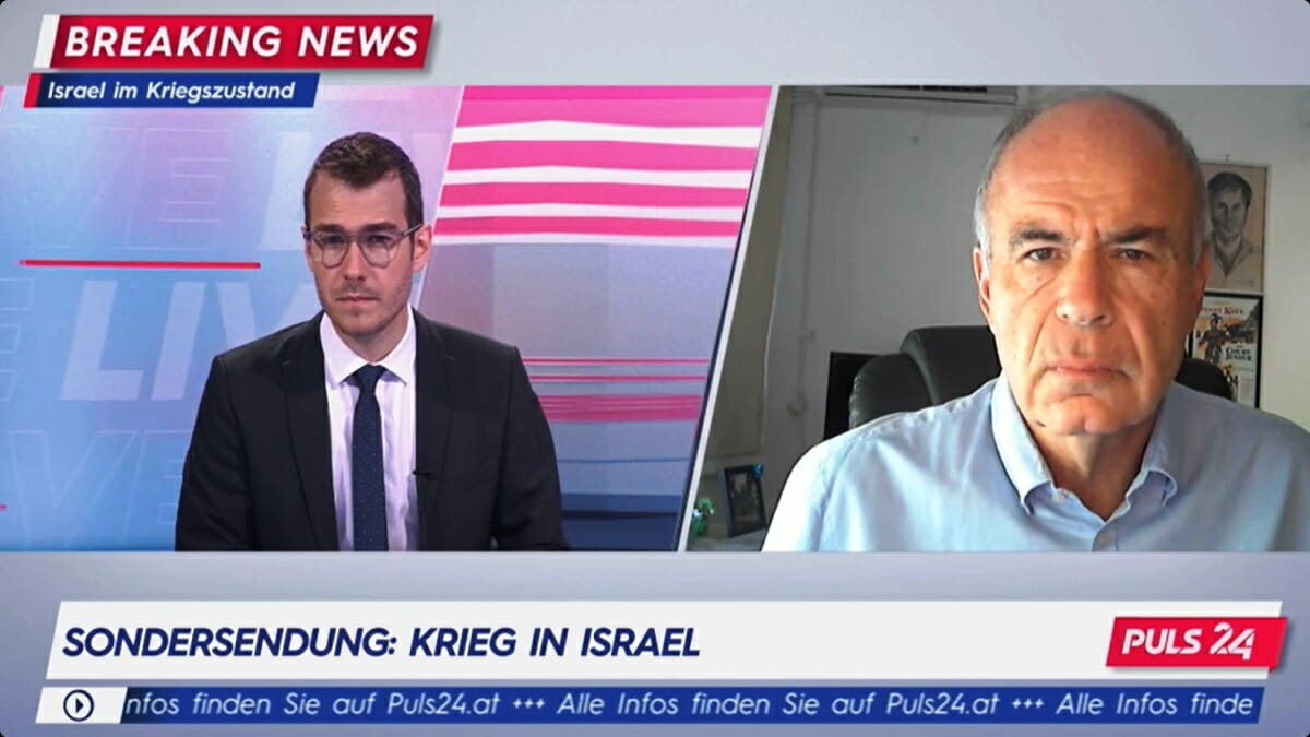 Ben Segenreich über die »kaltblütigen Massaker an Zivilisten«, die die Hamas gestern begangen hat. (Quelle: Pul 24)