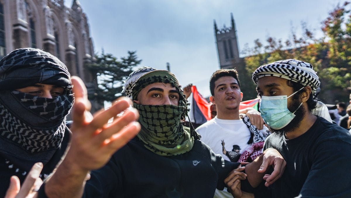 USA: Anti-israelische Demonstration an der Universität Washington