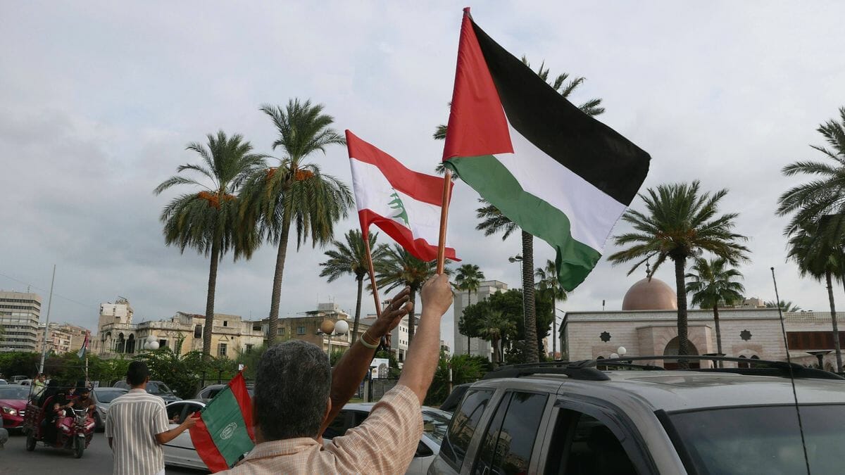 Terrorsympathisanten im Libanon feiern den Hamas-Angriff auf Israel