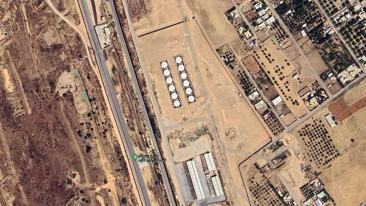 Die israelische Armee veröffentlich Luftbilder von gefüllten Treibstofflagern der Hamas im Gazastreifen