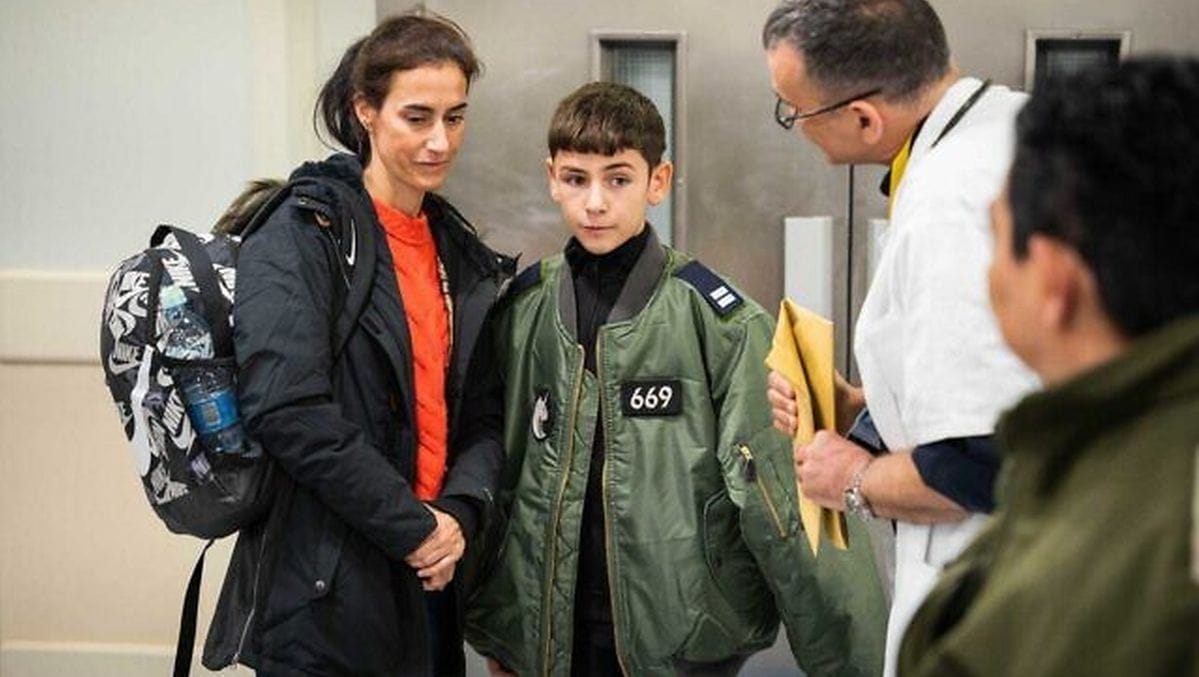 Die zwölfjährige Hamas-Geisel Eitan Yahalomi im israelischen Ichilov-Spital