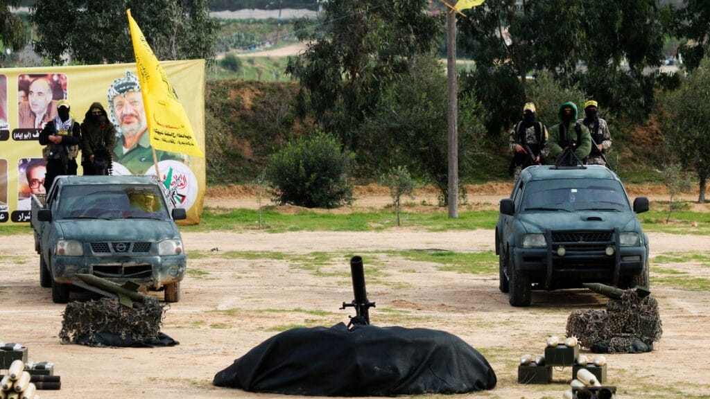 Parade der Al-Aqsa-Märtyrer-Brigaden der Fatah im Gazastreifen