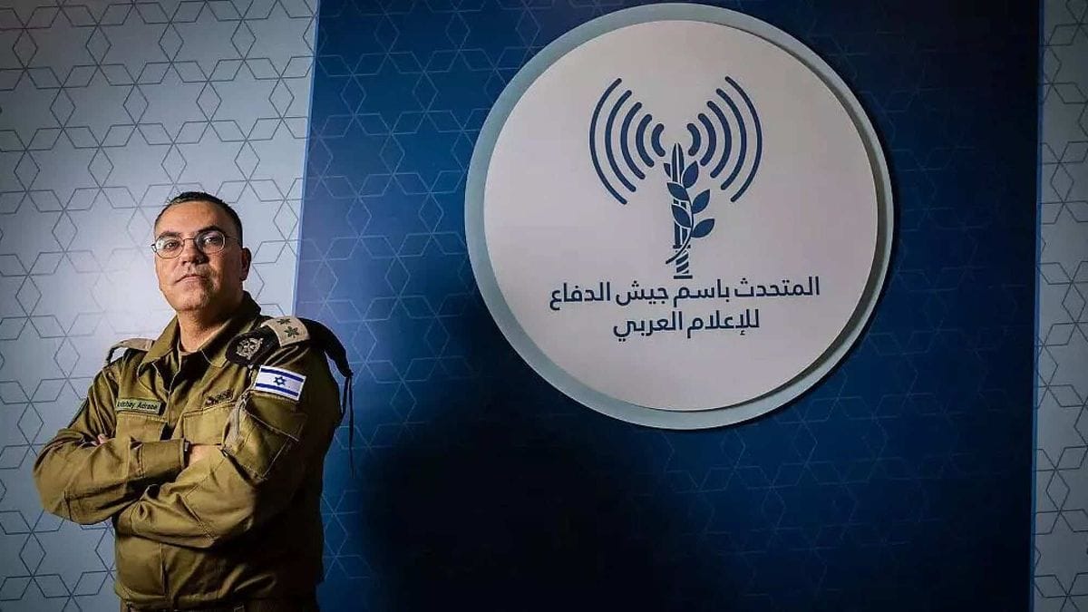 Der arabischsprachige IDF-Sprecher arabische Israeli Avichay Adraee