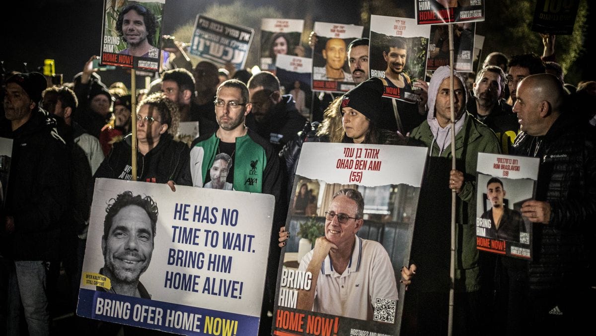 Demonstration in Israel zur Freilassung der Hamas-Geiseln