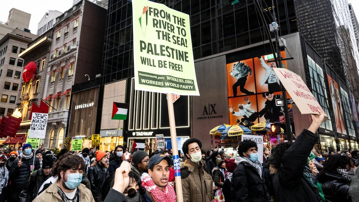 Gaza-Demonstration: Welcher Fluss und welches Meer waren schnell noch einmal gemeint?