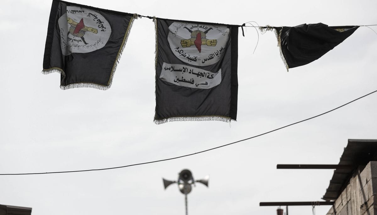 Flaggen des Islamischen Dschihad in Nur Shams: Israel findet Waffen in UNRWA-Kindergarten