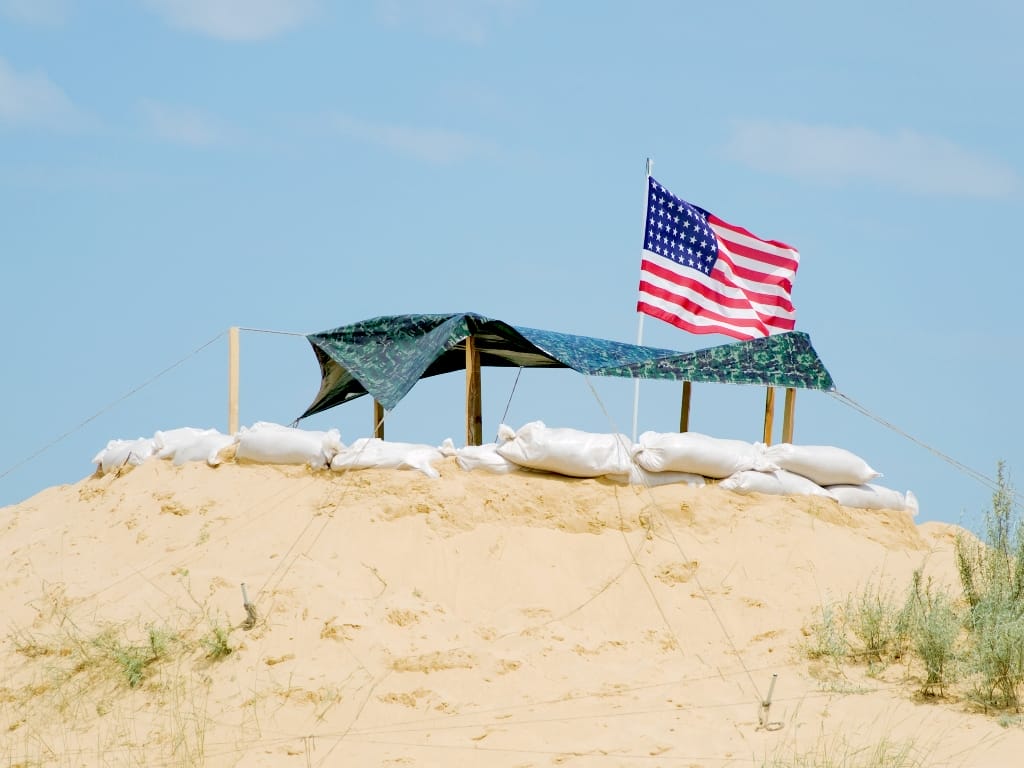 Amerikanischer Checkpoint im Irak 2014. (© imago images/Panthermedia)