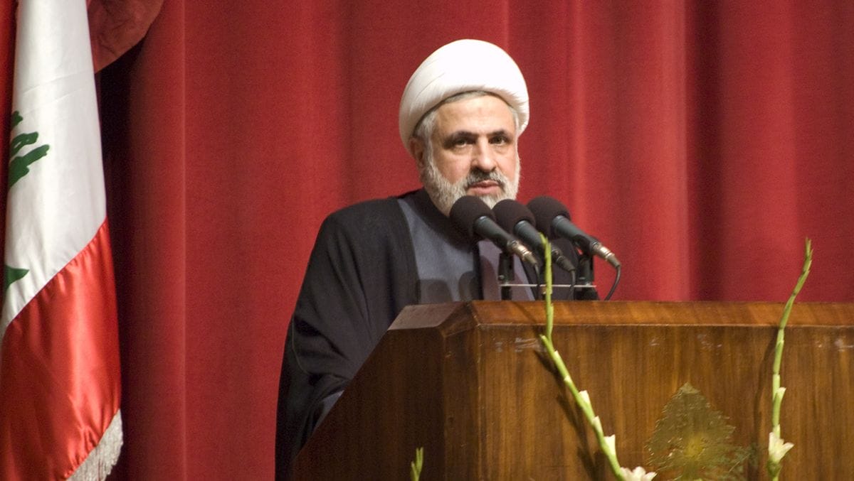 Traf sich mit Vertreter des deutschen Geheimdiensts: stellvertretender Generalsekretär der Hisbollah, Scheich Naim Qassem