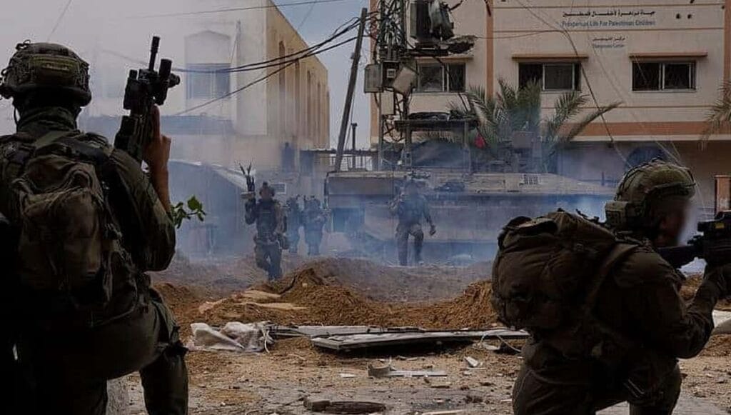 Israelische Soldaten bei ihrem Einsatz in Gaza