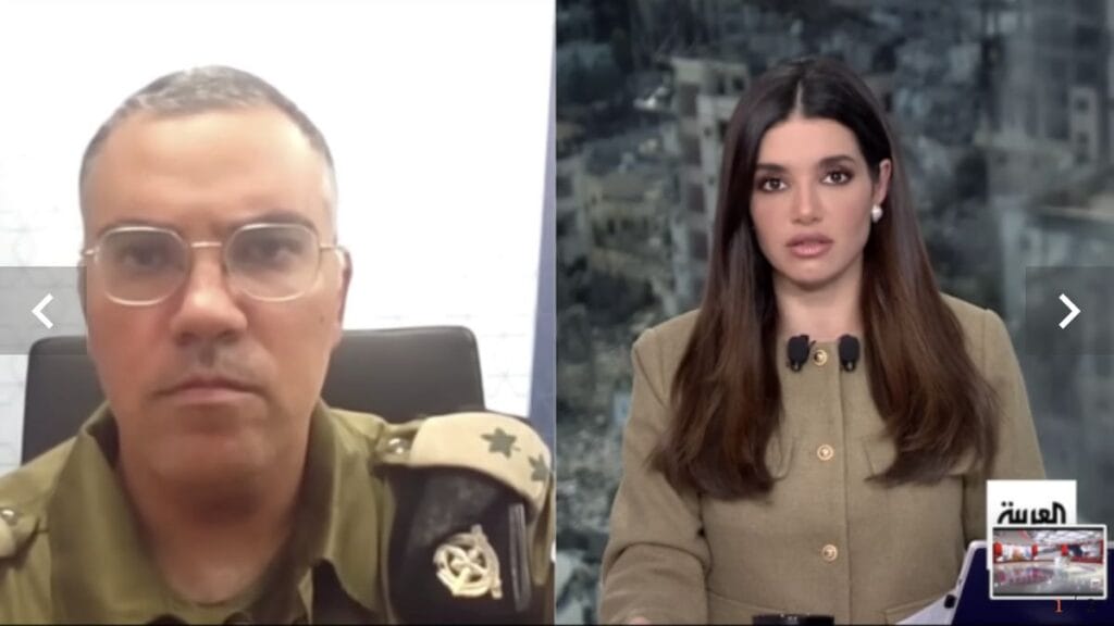 Bringt nicht nur Hisbollah gegen sich auf: Journalistin Layal Alekhtiar bei Interview mit arabischsprachigem IDF-Sprecher Avichay Adraee