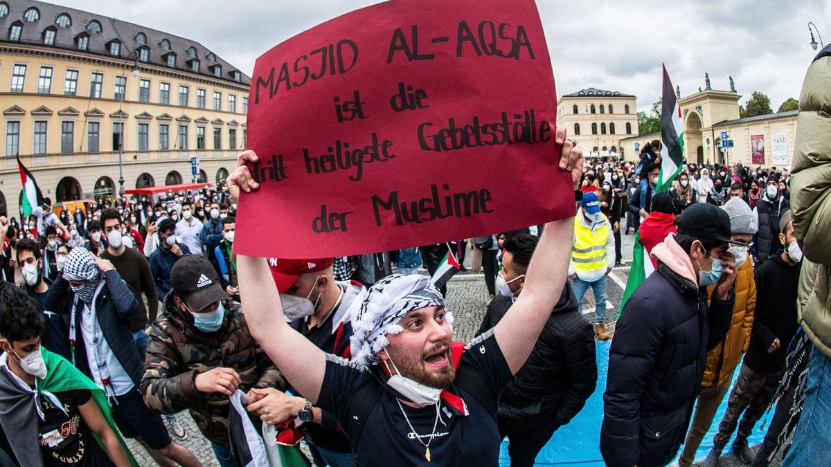 Antisemitische Demonstration in München