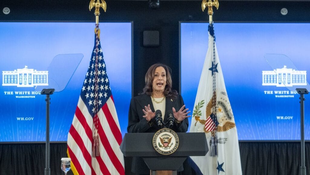 US-Vizepräsidentin Kamala Harris verurteilt die sexuelle Gewalt der Hamas gegen israelische Frauen