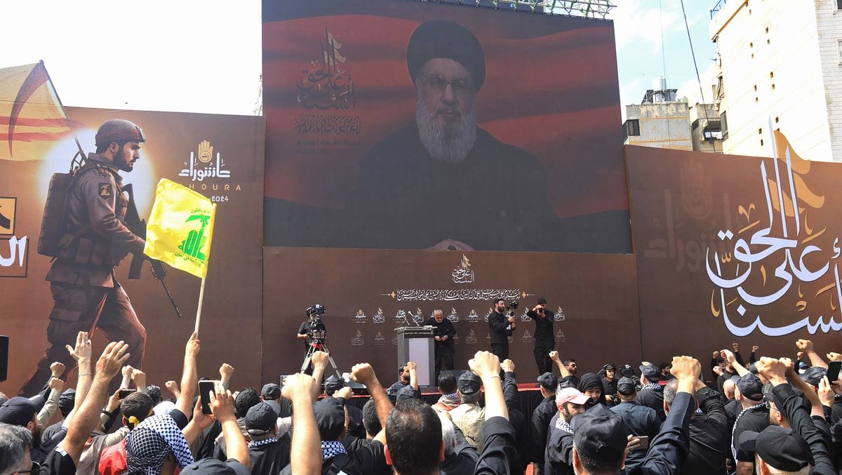 Ashura-Ansprache des Hisbollah-Führers Hassan Nasrallah in Beirut