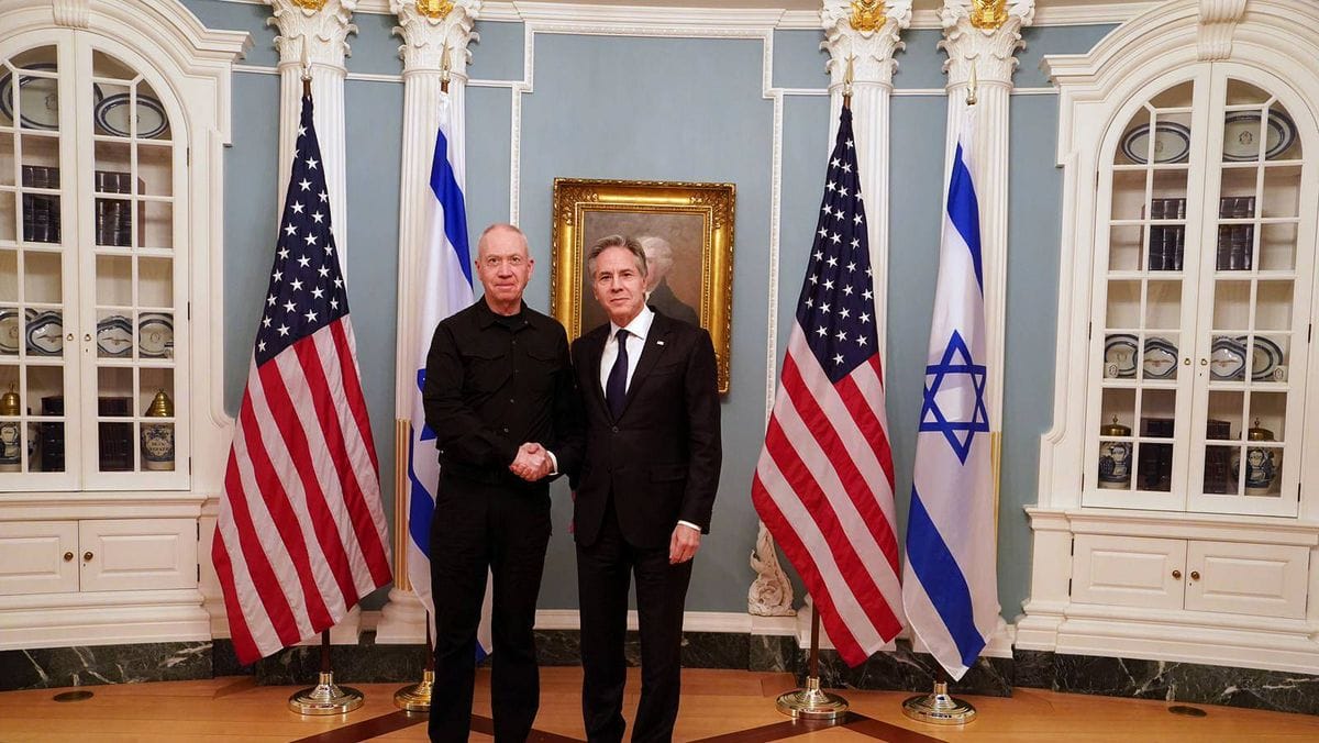 Israels Verteidigungsminister Gallant mit US-Außenminister Blinken
