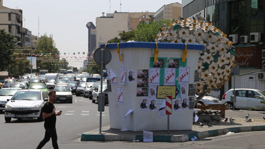 Wahlwerbung in der iranischen Hauptstadt Teheran