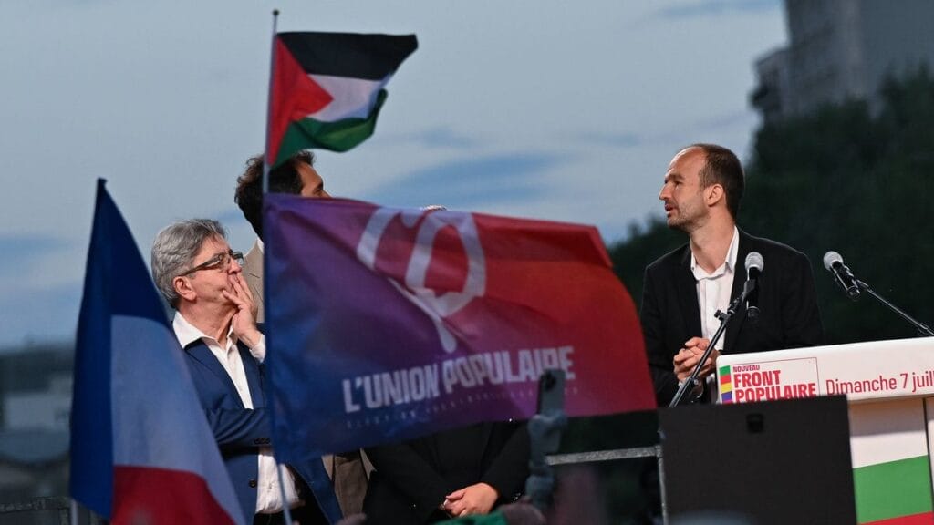 Gefahr für Frankreichs Juden: Jean Luc Mélenchon bei Siegesfeier des linken Parteienbündnisses Neue Volksfront
