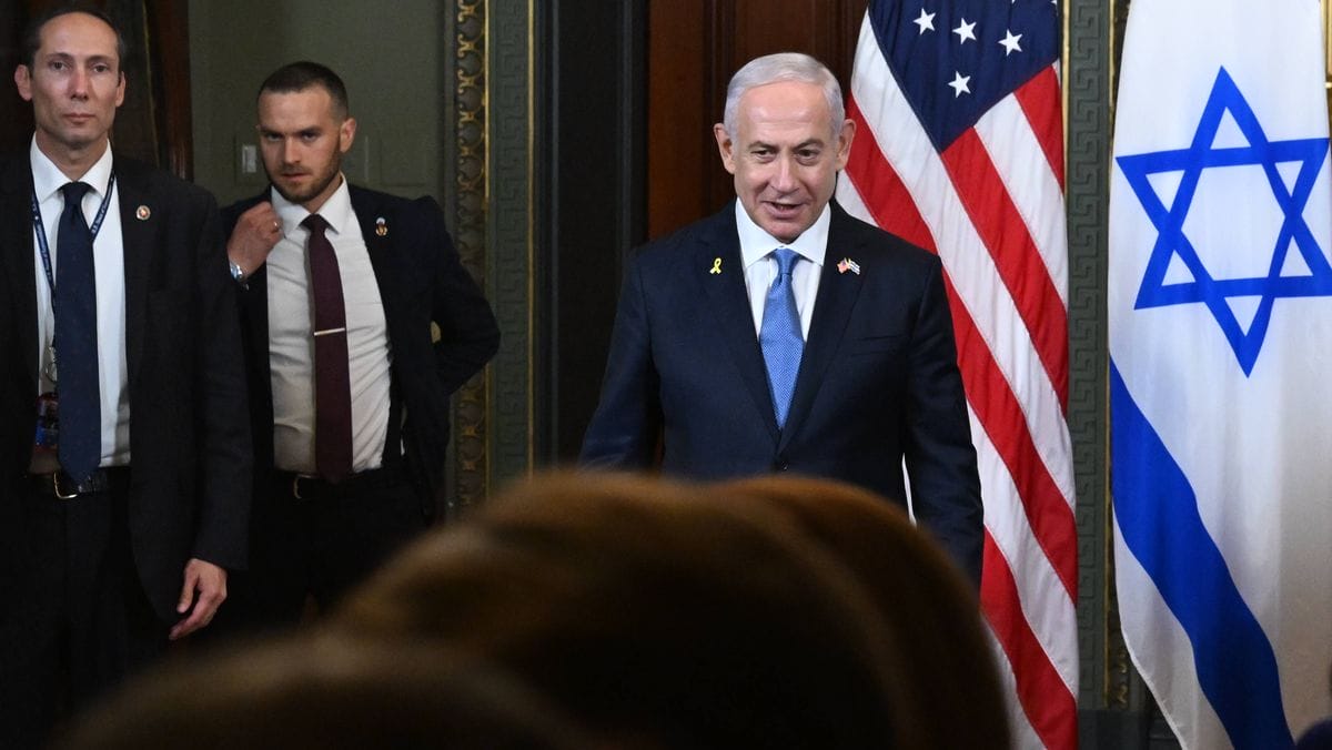 Israels Premierminister Benjamin Netanjahu während seines USA-Besuchs